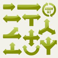 simplicity green arrows set