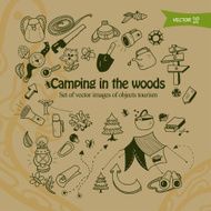 Camping in the woods