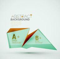 Geometric shapes with sample text Abstract template N21