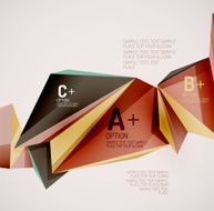 Geometric shapes in the air Vector abstract background N26