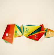 Geometric shapes in the air Vector abstract background N28