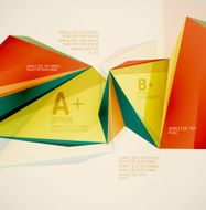 Geometric shapes in the air Vector abstract background N29