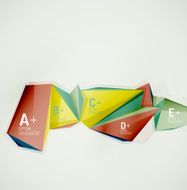 Geometric shapes in the air Vector abstract background N34