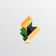 Modern abstract geometric info banner N11
