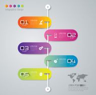 Infographic design template and marketing icons N34