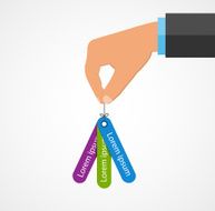 Abstract infographics design elements