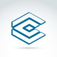 Vector abstract icon symbol design element N2