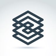 Vector abstract icon symbol design element N4