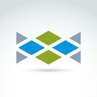 Geometric abstract icon symbol vector graphic design N3