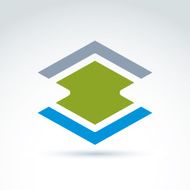 Geometric abstract icon symbol vector graphic design N4