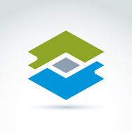 Geometric abstract icon symbol vector graphic design N5