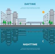 city day and night
