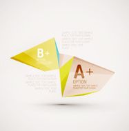 Geometric shapes in the air Vector abstract background N37
