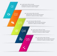 Vector colorful info graphics for your business presentations N117
