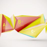 Geometric shapes in the air Vector abstract background N40