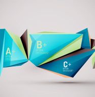 Geometric shapes in the air Vector abstract background N41