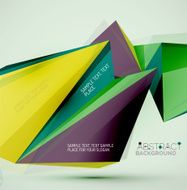Geometric shapes in the air Vector abstract background N43