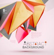 Geometric shapes in the air Vector abstract background N44