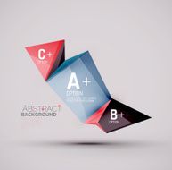 Geometric shapes with sample text Abstract template N36