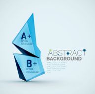 Geometric shapes with sample text Abstract template N37