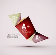 Geometric shapes with sample text Abstract template N39