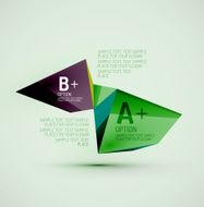 Geometric shapes in the air Vector abstract background N46