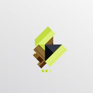 Modern abstract geometric info banner N14