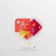Modern abstract geometric info banner N17