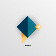 Modern abstract geometric info banner N18