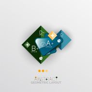 Modern abstract geometric info banner N19