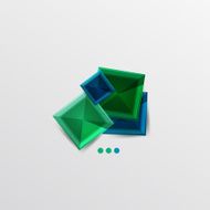 Modern abstract geometric info banner N20