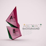 Geometric shapes with sample text Abstract template N45
