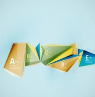 Geometric shapes in the air Vector abstract background N49