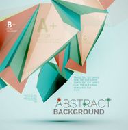 Geometric shapes in the air Vector abstract background N50