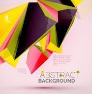 Geometric shapes in the air Vector abstract background N51