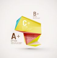 Geometric shapes in the air Vector abstract background N52