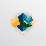 Modern abstract geometric info banner N23