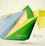 Geometric shapes in the air Vector abstract background N57