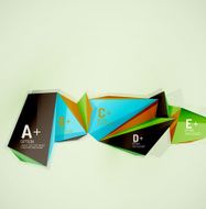 Geometric shapes in the air Vector abstract background N58