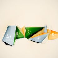 Geometric shapes in the air Vector abstract background N60