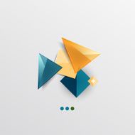 Modern abstract geometric info banner N26