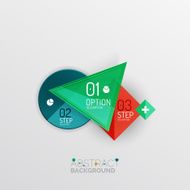 Geometric abstract shape infographic layouts