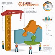 Good hand puzzle three dimension graphic vector