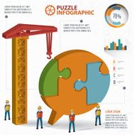 Speech puzzle three dimension graphic vector