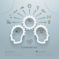 Workgroup Cooperative Concept infographic