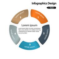 Modern circle infographics options banner N2