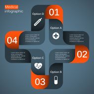 Modern vector template for your medical project N8