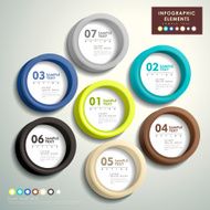 abstract 3d tube infographics