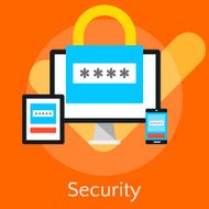 Flat design vector illustration concepts for data security and i