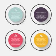 Vector colorful info graphics for your business presentations N122